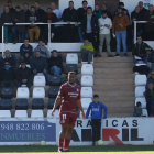 Andy Kawaya durante el partido entre el Tudelano y la Cultural en el Ciudad de Tudela. CHAVERRI GOÑI