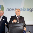 Julio Fernández Gayoso, copresidente de Novacaixagalicia, en la primera asamblea de la caja, en el 2010.