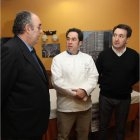 José Cañedo, Miguel Martínez y Adriano Cubelos, ayer.