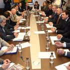Primera reunión de la Mesa por León, el pasado 3 de marzo en la Diputación.
