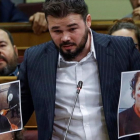 Gabriel Rufián, este miércoles en el Congreso.