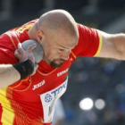 Manuel Martínez en una competición antes de lesionarse en el tendón de Aquiles.