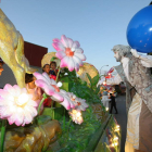 Una imagen festiva del tradicional desfile de carrozas del Cristo del año pasado.