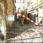 Imagen de la calle Descalzos el día en que empezaban las obras a principios de diciembre