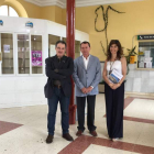 García, González Pacheco y Cobos, ayer. DL