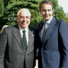 Areces y Zapatero, en la sede del gobierno asturiano