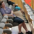 María Teresa García, en el salón de plenos del Ayuntamiento de San Andrés