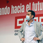 Vicente Andrés tras ser reelegido líder de CC OO en CyL. NACHO GALLEGO