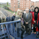 Simancas, junto a los dirigentes socialistas leoneses, en su visita para anunciar la PNL.