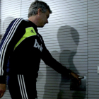 José Mourinho no despejó su futuro en las declaraciones efectuadas tras el entrenamiento.