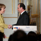 Ángela Merkel y Fracois Hollande