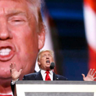 Trump, en su discurso durante el cierre de la convención. REYNOLDS