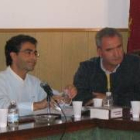 José Manuel Rodríguez y Mario del Río, del PP, durante la sesión