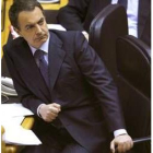 Zapatero, ayer durante su comparecencia en el Senado