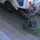 Limpieza de una calle de León