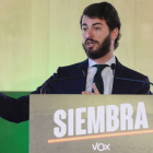 El candidato de Vox a la presidencia de la Junta de Castilla y León, Juan García-Gallardo. NACHO GALLEGO