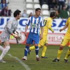 Acorán debutó como deportivista en El Toralín midiéndose al Alcorcón hace dos años.