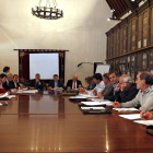 Momento de la reunión celebrada por parte de los responsables de la Junta.
