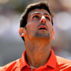 Djokovic, durante su partido de cuartos en Roland Garros.