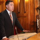 Martínez Barazón el día de su toma de posesión como presidente de Diputación, el 30 de mayo