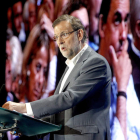 Mariano Rajoy durante el discurso de clausura de la Conferencia Política de su partido.