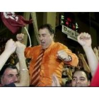 Gustavo Aranzana celebra un ascenso que ayer se hizo oficial
