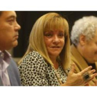 Marcos Martínez Barazón, Isabel Carrasco y Jesús Celis en la presentación ayer de la programación ja