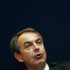 José Luis Rodríguez Zapatero durante un mitin