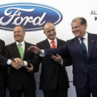 Francisco Camps, Stephen Odell, Miguel Sebastián y José Manuel Machado.