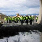 Una visita institucional al área de prácticas de la Mina Escuela del Bierzo