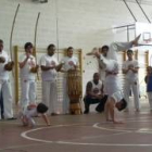 La exhibición de capoeira fue acompañada por los ritmos percusivos y marimbas