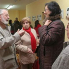 Baldomero García, antes de la conferencia.