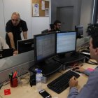 Personal especializado trabaja en las dependencias del Inteco .