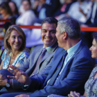 Pedro Sánchez, presidente del Gobierno, ayer en un acto con empresarios. DAVID FERNÁNDEZ