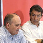 Faustino Temprano y Ángel Hernández, ayer. MARGARETO