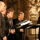 El grupo inglés The Hilliard Ensemble durante su actuación ayer en la Catedral leonesa