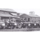 Imagen de los primeros tractores que llegaron a la Feria de Febrero coyantina en 1957. DL