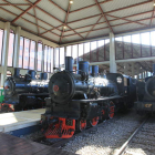 Locomotoras de vapor, utensilios y vagonetas con las huellas de la época. Todo en el Museo del Ferrocarril de Ponferrada.