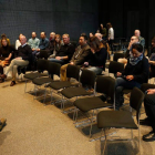 Los participantes del encuentro celebraron ayer una sesión de trabajo en la sede de la Fundación Cerezales. FERNANDO OTERO