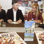 José Antonio Álvarez Canal, Miguel Ángel González Robla, Isabel Carrasco y Michel del Ejido, en la presentación de la campaña.