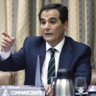 José Antonio Nieto, en la Comisión de Interior del Congreso, en mayo.
