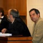 El acusado, Eugenio R.R., ayer,  durante la última sesión del juicio