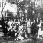 Imagen de algunas de las residentes leonesas en la sede de la calle Fortuny hacia 1927. RESIDENCIA DE ESTUDIANTES