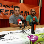 Ángel Durán y Basurko, ayer en la presentación.