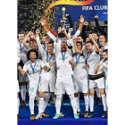 Los jugadores del Real Madrid celebran la consecución del título. MARTIN DOKOUPIL