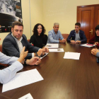 Miembros del Consorcio del Ponfeblino, en una de sus reuniones. ANA F. BARREDO