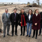 Pilar del Olmo, ayer, en su visita a la provincia de Burgos.