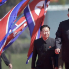 Kim Jong-Un,durante un desfile