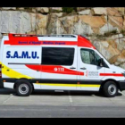 Una ambulancia del Samu de la Comunidad Valenciana.