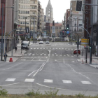 Trazado de la prolongación de Ordoño vista desde la rotonda anterior a la estación. RAMIRO